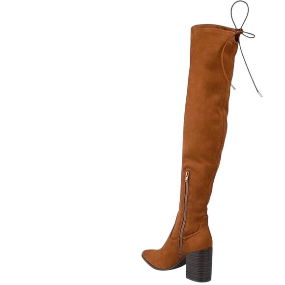 Journee Collection Paras Extra Wide Calf Stacked Heel Knee Boots Size 6.5 NWOB - Picture 2 of 8
